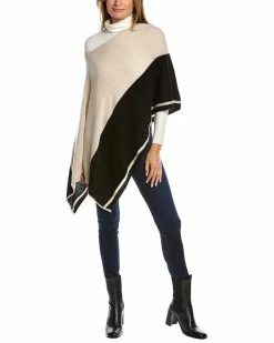 Wholesale 👏 Hannah Rose Split Color Cashmere Topper 👩 Women Scarves & Wraps 🛒