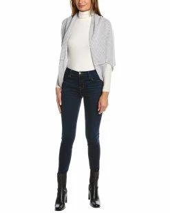 Flash Sale ✨ Hannah Rose Pinstripe Cashmere Sweater 👩 Women Scarves & Wraps 🤩