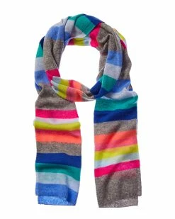 Brand new 🎁 Hannah Rose Cashmere Stripe Scarf 👩 Women Scarves & Wraps 🥰