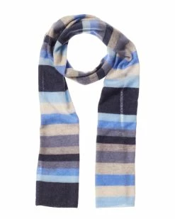 Deals 🔥 Hannah Rose Cashmere Stripe Scarf 👩 Women Scarves & Wraps 🌟