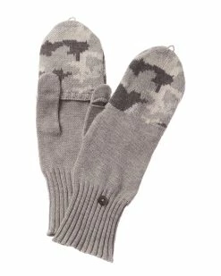 Outlet ๐ Hannah Rose Camo Flip Top Cashmere-Blend Gloves ๐ฉ Women โญ