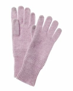Brand new 🎉 Hannah Rose Herringbone Trim Cashmere Gloves 👩 Women 🥰