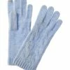 Hot Sale 🔥 Hannah Rose Classic Cable Cashmere Gloves 👩 Women 🧨