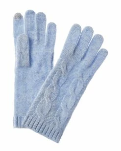 Hot Sale 🔥 Hannah Rose Classic Cable Cashmere Gloves 👩 Women 🧨