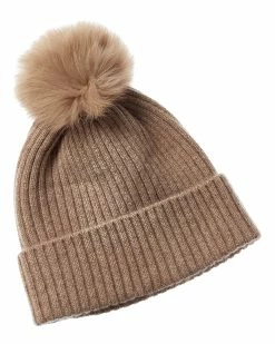 Best Pirce 🛒 Hannah Rose Ribbed Cashmere Hat 👩 Women Hats 🥰