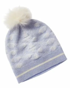 Coupon 🌟 Hannah Rose Snowflake Wool & Angora-Blend Hat 👩 Women Hats 🛒