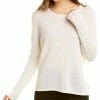 Budget ✨ Hannah Rose Pearl Sleeve Cashmere Pullover 👩 Women Sweaters & Knits 🎁