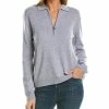 Buy 👏 Hannah Rose 1/4-Zip Wool & Cashmere-Blend Sweater 👩 Women Sweaters & Knits ❤️