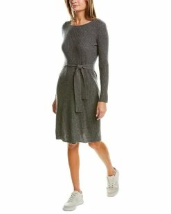 Outlet 🌟 Hannah Rose Brushed Rib Wool & Cashmere-Blend Sweaterdress 👩 Women 👗 Dresses 🌟