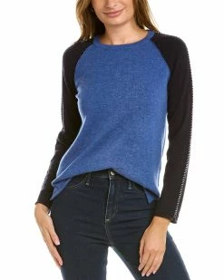 Promo ✔️ Hannah Rose Colorblock Wool & Cashmere-Blend Sweater 👩 Women Sweaters & Knits 👍