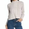 Buy 🔔 Hannah Rose Ella Crop Cable Wool & Cashmere-Blend Sweater 👩 Women Sweaters & Knits 🎉 -Hannah Rose shop 1411308865 RLLZ 1