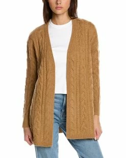 Promo ⌛ Hannah Rose Riley Cable Wool & Cashmere-Blend Cardigan 👩 Women Sweaters & Knits ⭐