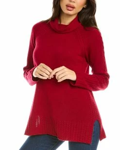 Budget 👏 Hannah Rose Turtleneck Cable Wool & Cashmere-Blend Sweater 👩 Women Sweaters & Knits 🌟