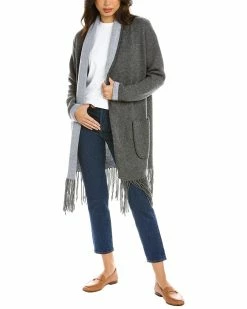 Best deal โค๏ธ Hannah Rose Telluride Fringe Wool & Cashmere-Blend Cardigan ๐ฉ Women Sweaters & Knits ๐งจ