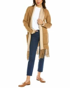 Cheap ⌛ Hannah Rose Telluride Fringe Wool & Cashmere-Blend Cardigan 👩 Women Sweaters & Knits 🥰
