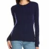 Cheapest 🔔 Hannah Rose Breezy Cable Cashmere Sweater 👩 Women Sweaters & Knits ✔️ -Hannah Rose shop 1411308921 RLLZ 1