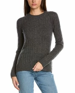 Best Pirce 🧨 Hannah Rose Breezy Cable Cashmere Sweater 👩 Women Sweaters & Knits 🔔
