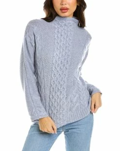 Best deal ๐ Hannah Rose Nell Cable Wool & Cashmere-Blend Sweater ๐ฉ Women Sweaters & Knits ๐ฅ
