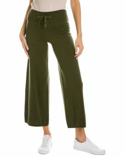 Cheap 🧨 Hannah Rose Amelia Wide Leg Cashmere-Blend Pant 👩 Women Pants 😉