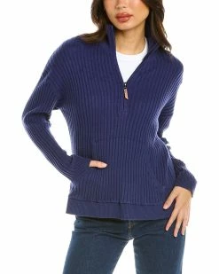 Top 10 👍 Hannah Rose Courtney Cashmere-Blend Sweater 👩 Women Sweaters & Knits 🎉