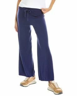 Coupon ⌛ Hannah Rose Amelia Wide Leg Cashmere-Blend Pant 👩 Women Pants 🎁