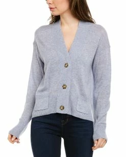 Buy 😀 Hannah Rose Wool & Cashmere-Blend Cropped Cardigan 👩 Women Sweaters & Knits 🎁