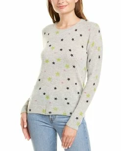 Best deal ๐ Hannah Rose Star Print Cashmere Crewneck Sweater ๐ฉ Women Sweaters & Knits โ๏ธ