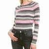 Best deal 😍 Hannah Rose Campus Stripe Cashmere Sweater 👩 Women Sweaters & Knits 💯
