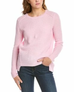 Promo 🌟 Hannah Rose Cuddled Up Thermal Cashmere Sweater 👩 Women Sweaters & Knits ✨
