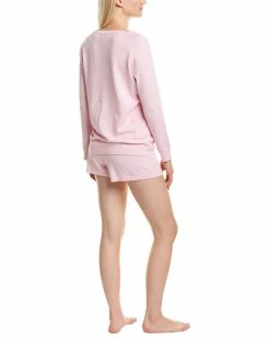 Top 10 🔥 Hannah Rose 2pc Cashmere-Blend Top & Shorts Set 👩 Women Activewear & Loungewear 🛒 -Hannah Rose shop 1412906290 RLLZ pink 2
